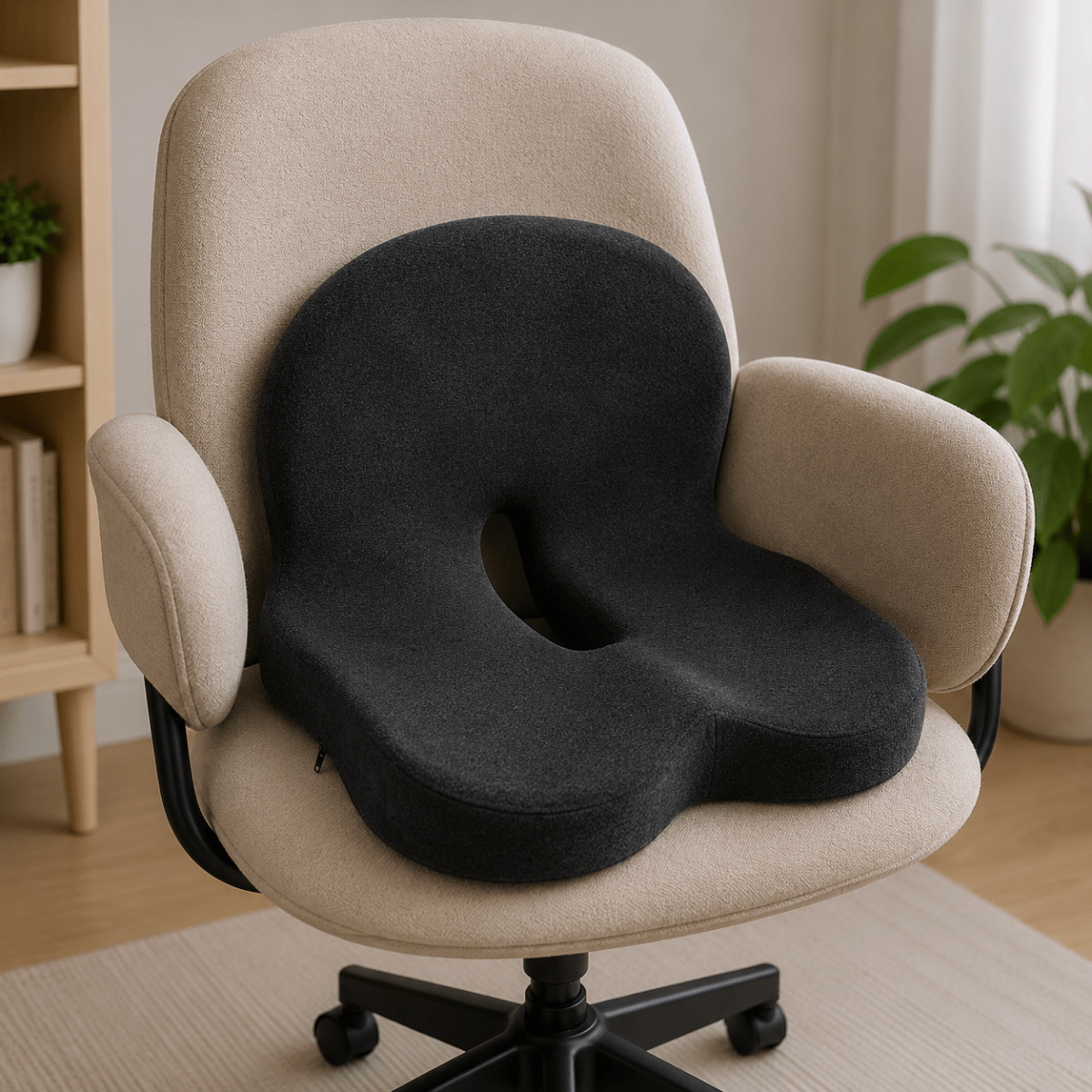 Ergonomic Night Pillow | Contoured Base And Lumbar Support