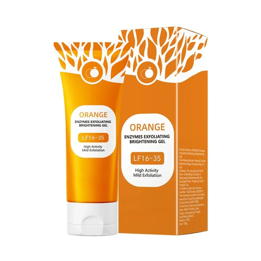Exfoliating Gel | Orange Enzyme Brightening Face Scrub Cleanser