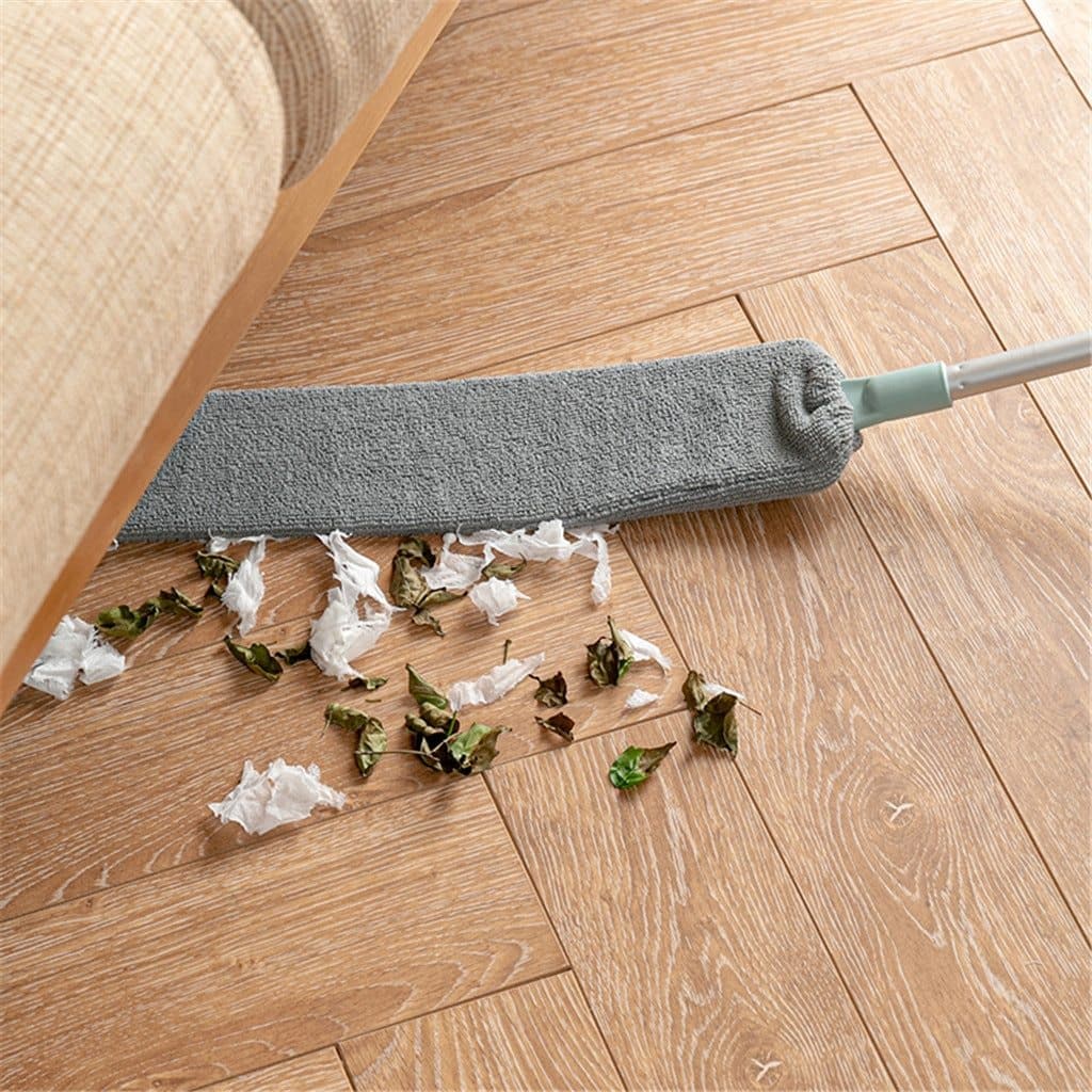 Extendable Feather Duster High-Fiber Head | Telescopic Handle for Extra Reach | Traps Dust, Sand & Crumbs Without a Ladder