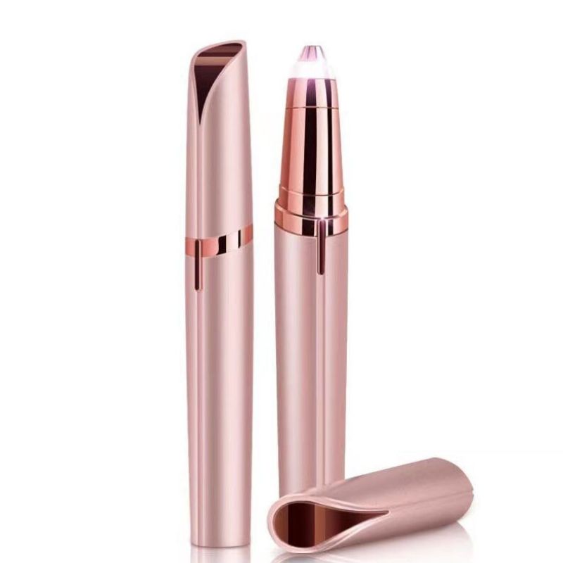 Eyebrow & Face Trimmer for Women | 360° Rotating Head, LED Light, USB Rechargeable | Painless, No Nicks or Redness