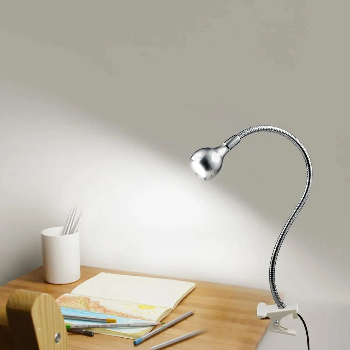 FlexiLight | USB LED Reading Lamp – Adjustable Arm With Clamp