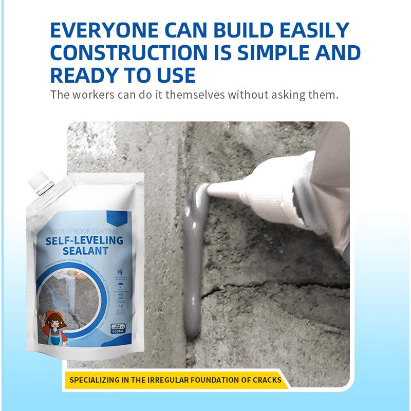 Flexible Waterproof Sealant 500ml | Self-Levelling, No-Mix Crack Repair | Freeze, UV & Weather Resistant Formula