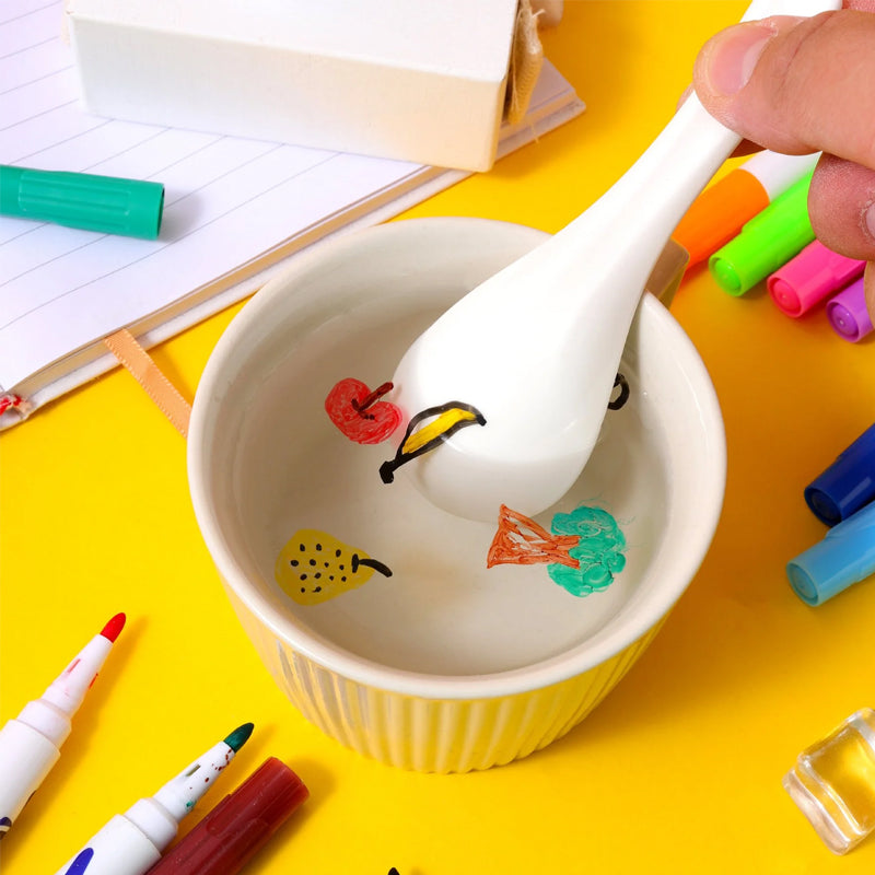 Floating Marker Pen Painting Kit | Draws Shapes That Float on Water | Mess-Free Creative Toy for Kids and Families