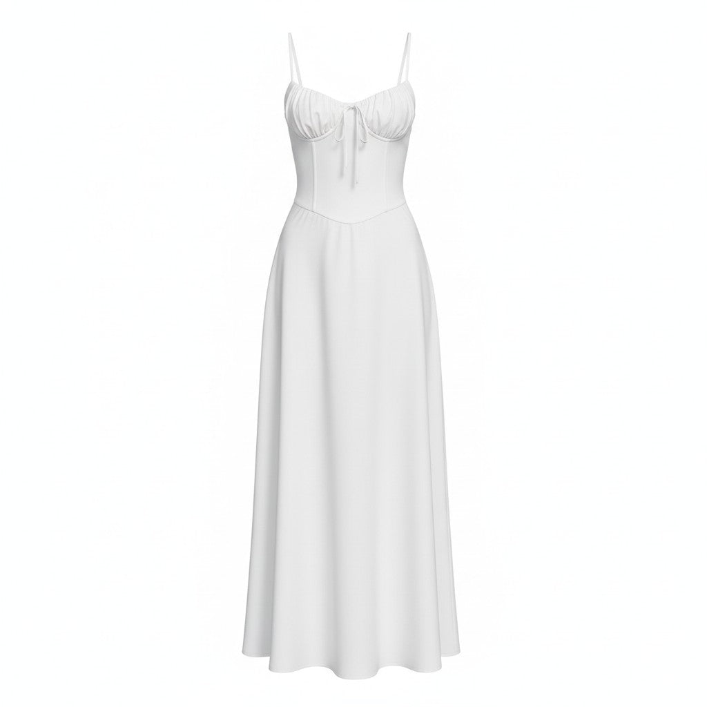 FlowyMax | Women's Maxi Dress - Adjustable Spaghetti Straps for Casual Summer Style