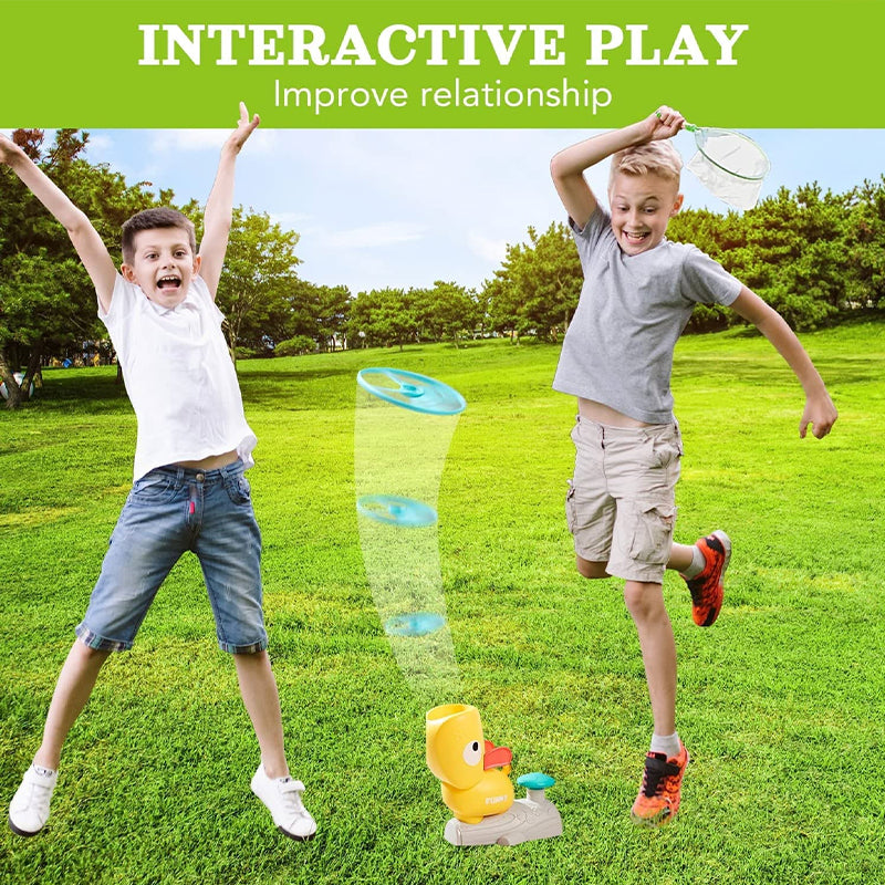Flying Saucer Catapult Toy | Stomp-Launch Outdoor Game for Kids | High-Toughness ABS Build for Active Play & Reflexes