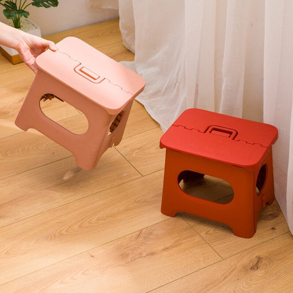Folding Step Stool | Lightweight Portable Plastic Stool