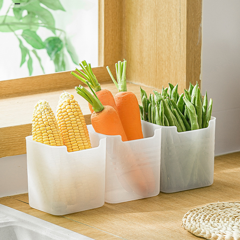 Fridge Door Storage Box Set, Plastic | Hook-On Design, No Tools Needed | Set of 6 for Fridge, Drawer & Pantry Organisation