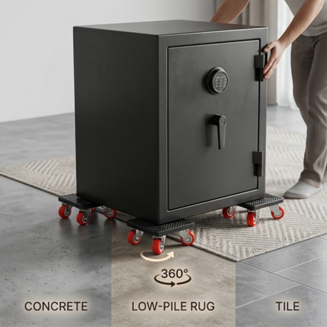 Furniture Moving Tool Set | Lever Bar & 360° Swivel Wheels | Lifts Up to 1,102 lbs Without Help or Floor Damage
