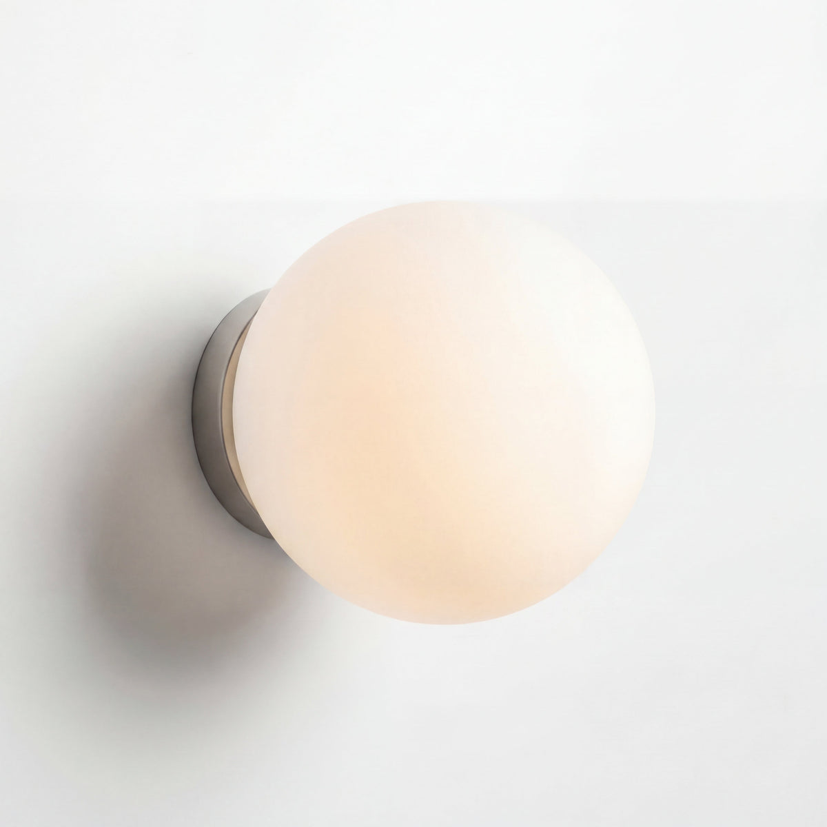 Round Frosted Glass Wall Light 12/15/20 cm | Integrated LED, 3 Colour Temperatures | Even Glow for Hallway, Bedroom & Bathroom 1