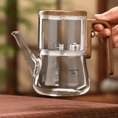 Glass Magnetic Teapot with Infuser | Heat-Resistant Borosilicate Design