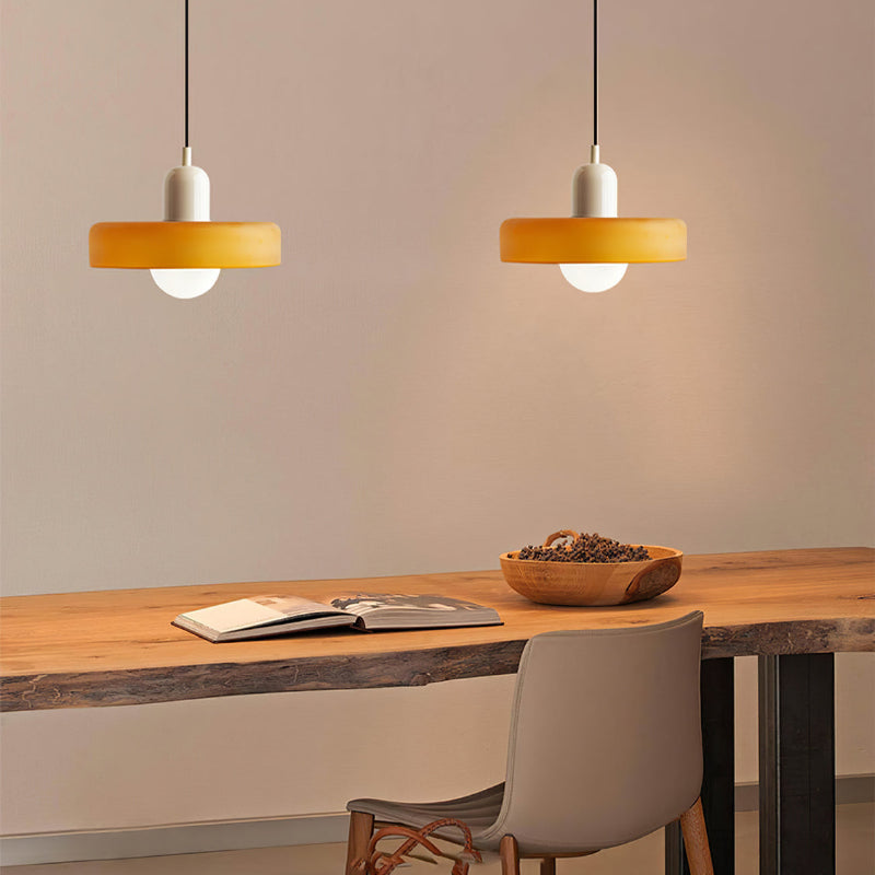 Glass Pendant Light | Adjustable Cable Length & G9 Fitting | Diffused, Warm Glow for Dining and Living Spaces Alike