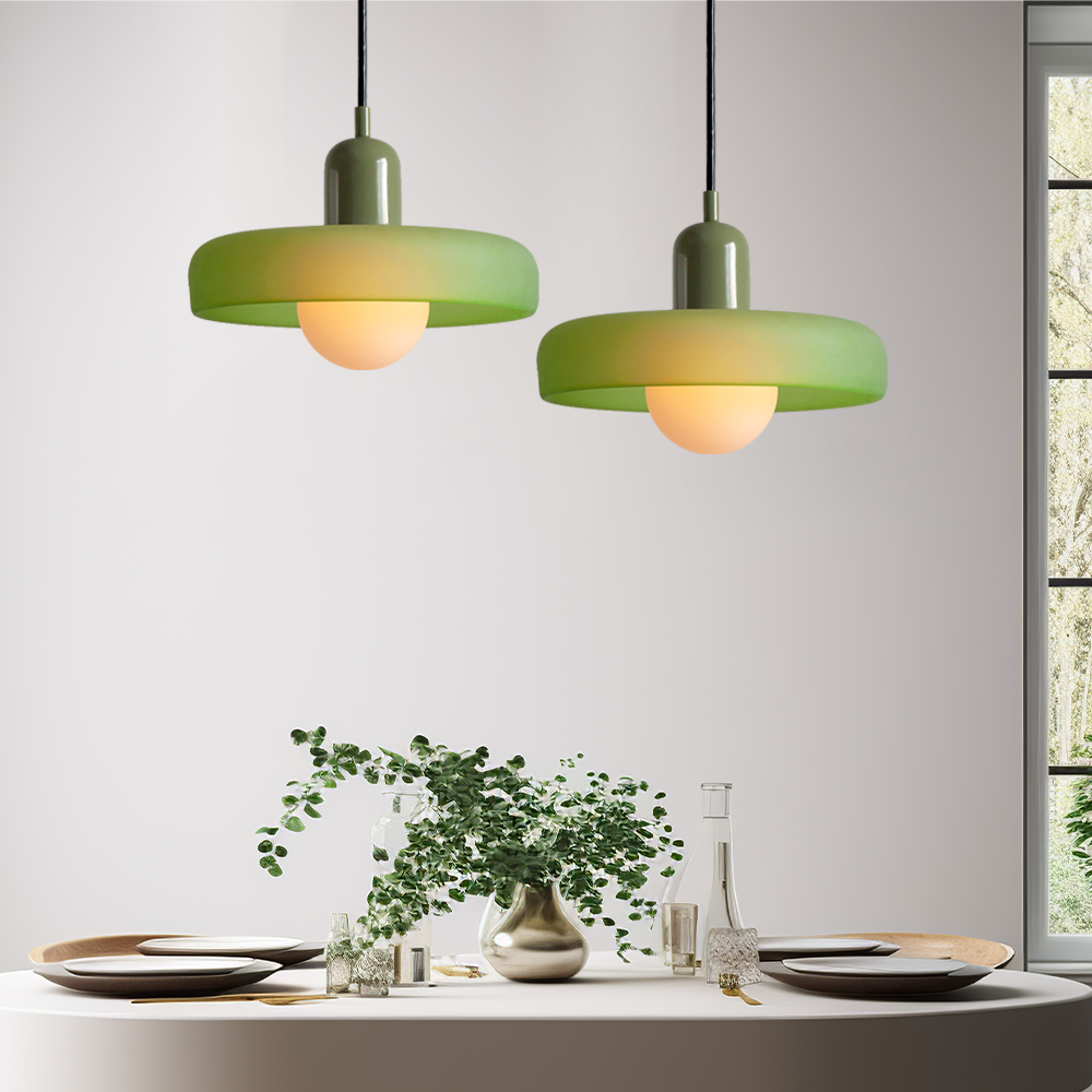 Glass Pendant Light | Adjustable Cable Length & G9 Fitting | Diffused, Warm Glow for Dining and Living Spaces Alike