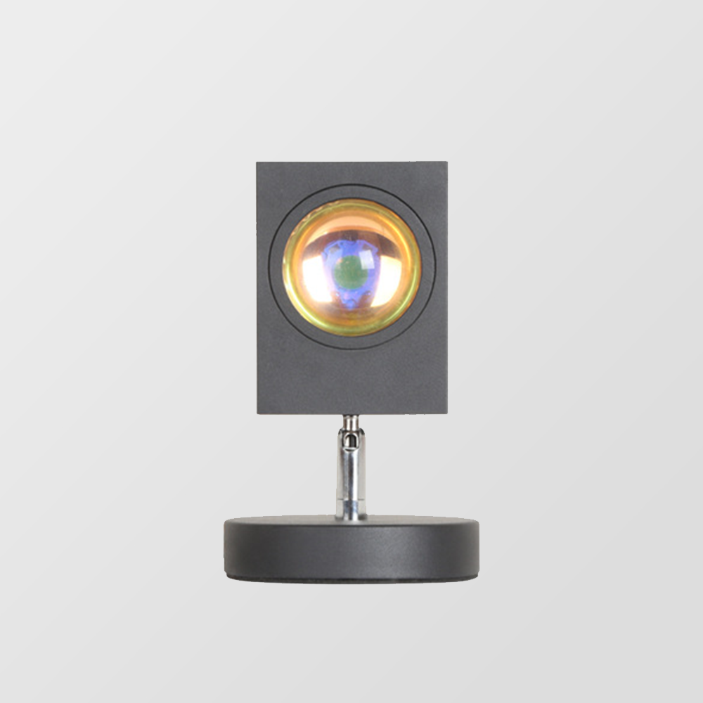 GlowBright | Retro Sunset LED Table Lamp – USB Powered, Compact Design