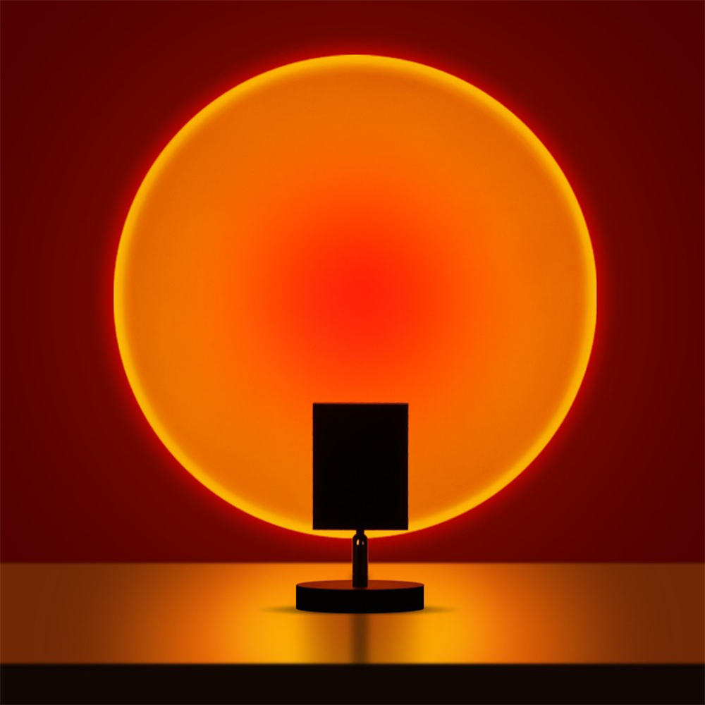 GlowBright | Retro Sunset LED Table Lamp – USB Powered, Compact Design