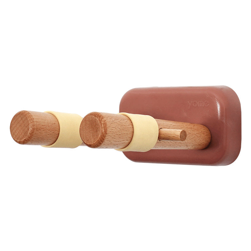 Guitar Wall Hanger | Two Padded Pegs On A Compact Plate