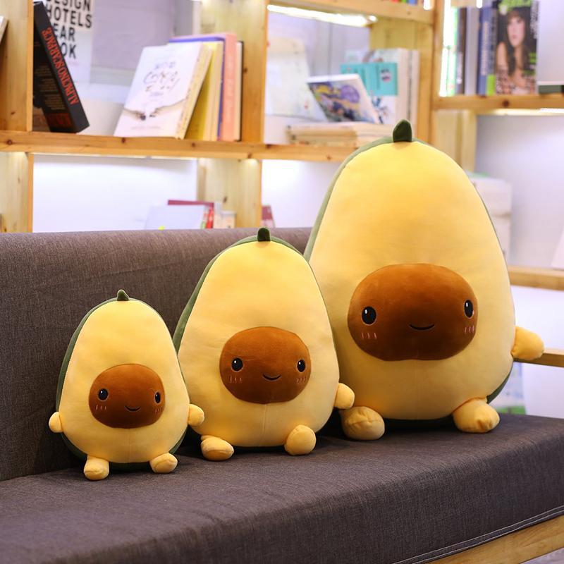 Avocado Stuffed Animal Plush Fruit Novelty Compact with Soft Huggable Fill 1