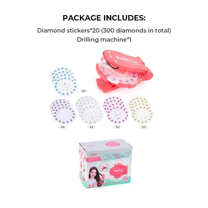 Hair Gem Stapler | Sparkly Self-Adhesive Diamonds