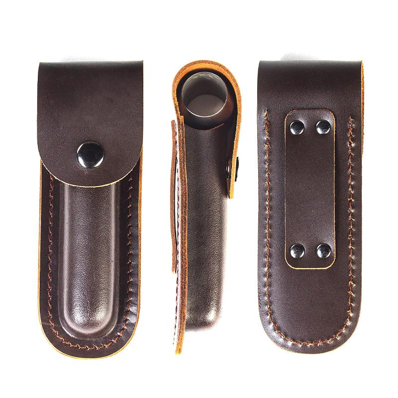 Hand Auger Wrench Carbon Steel | 1 Inch Wood Auger Drill Bit with Peg Maker | Leather Sheath Included for Bushcraft Camping