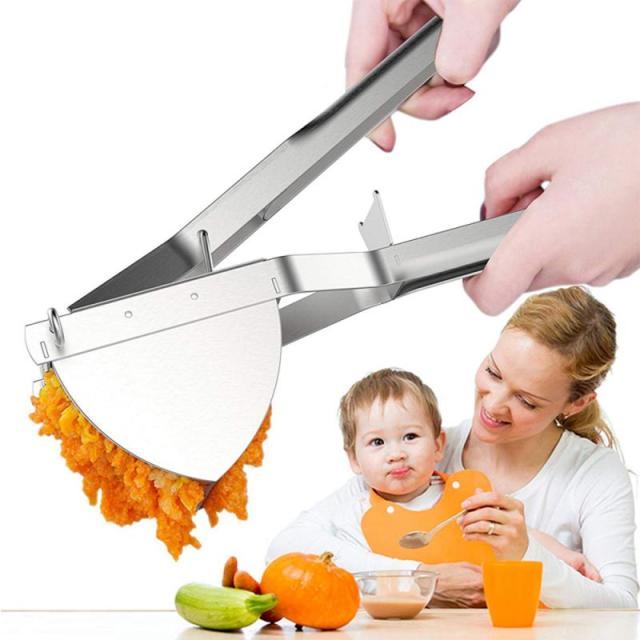 Hand Pressed Ricer | Long Lever Arms, Perforated Bed