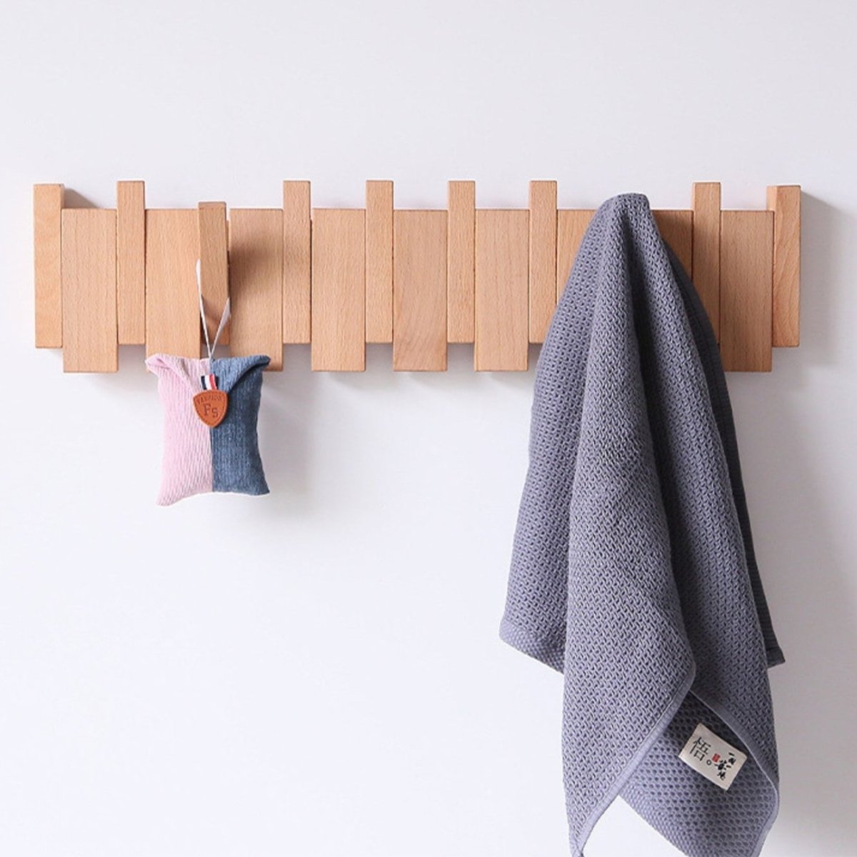 Handcrafted Piano Coat Rack | Unique Wooden Design With Multiple Hooks