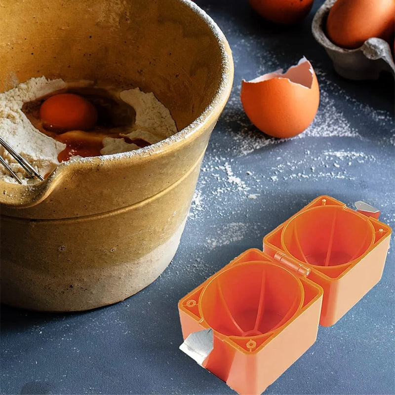 Handheld Egg Separator ABS Plastic | Cracks Shells and Separates Yolks | Works with Duck, Hen and Goose Eggs, Raw or Boiled