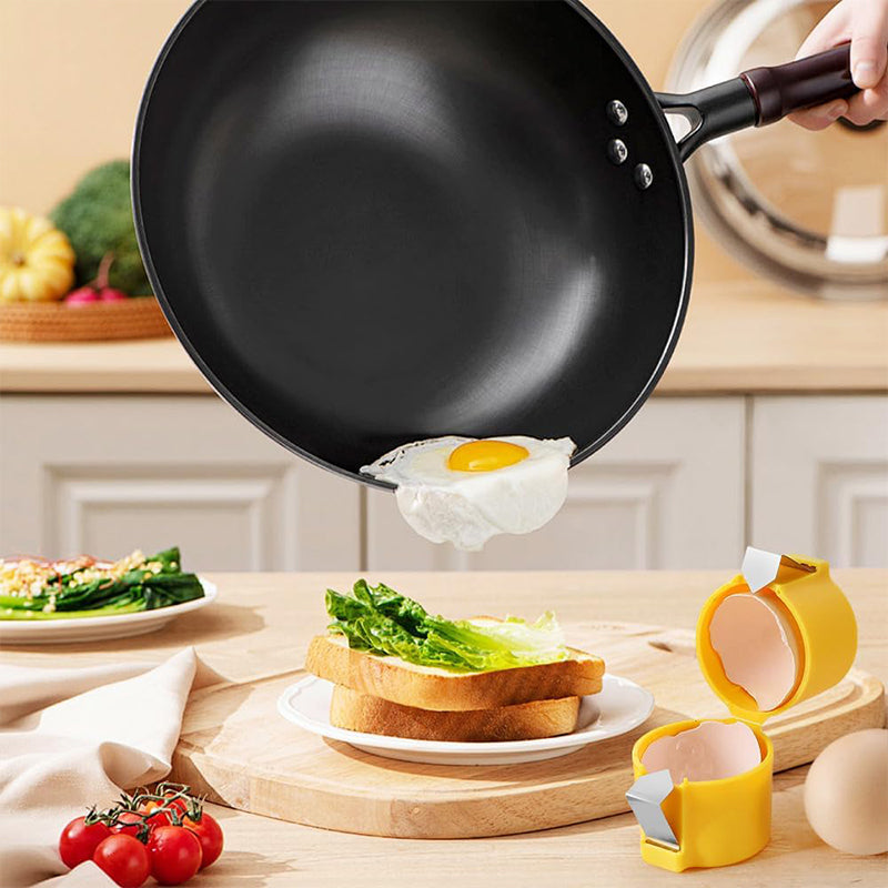 Handheld Egg Separator ABS Plastic | Cracks Shells and Separates Yolks | Works with Duck, Hen and Goose Eggs, Raw or Boiled