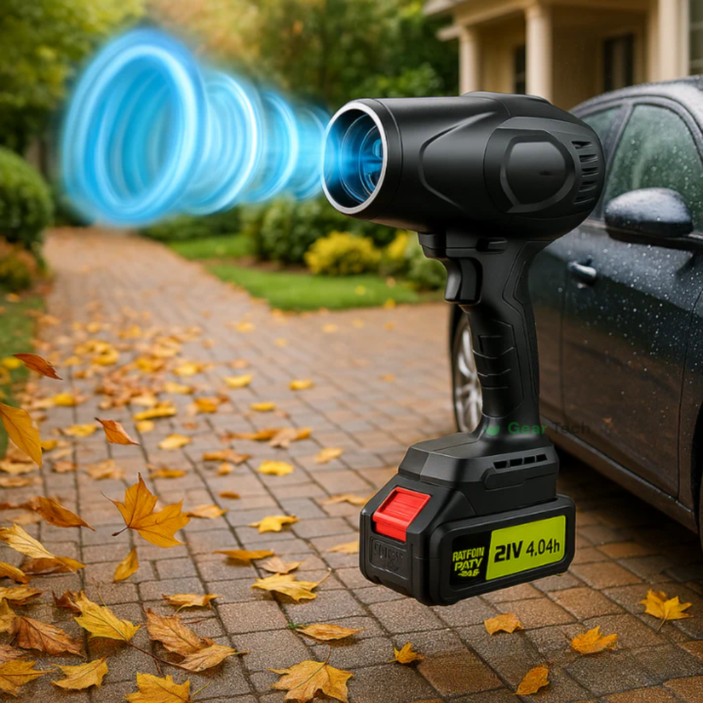 Handheld Leaf Blower - Portable Dust Cleaner & Car Dryer 0