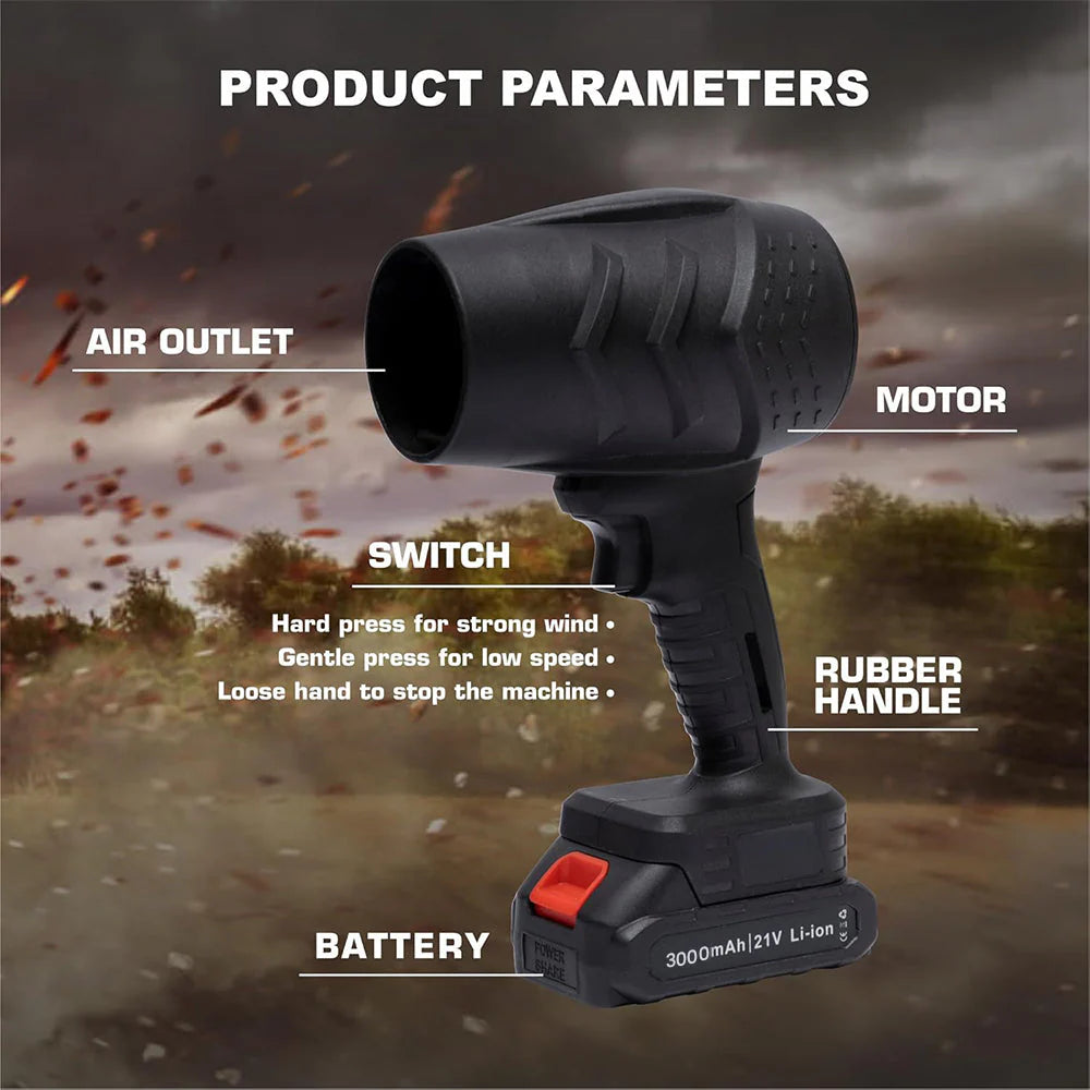 Handheld Leaf Blower - Portable Dust Cleaner & Car Dryer 5