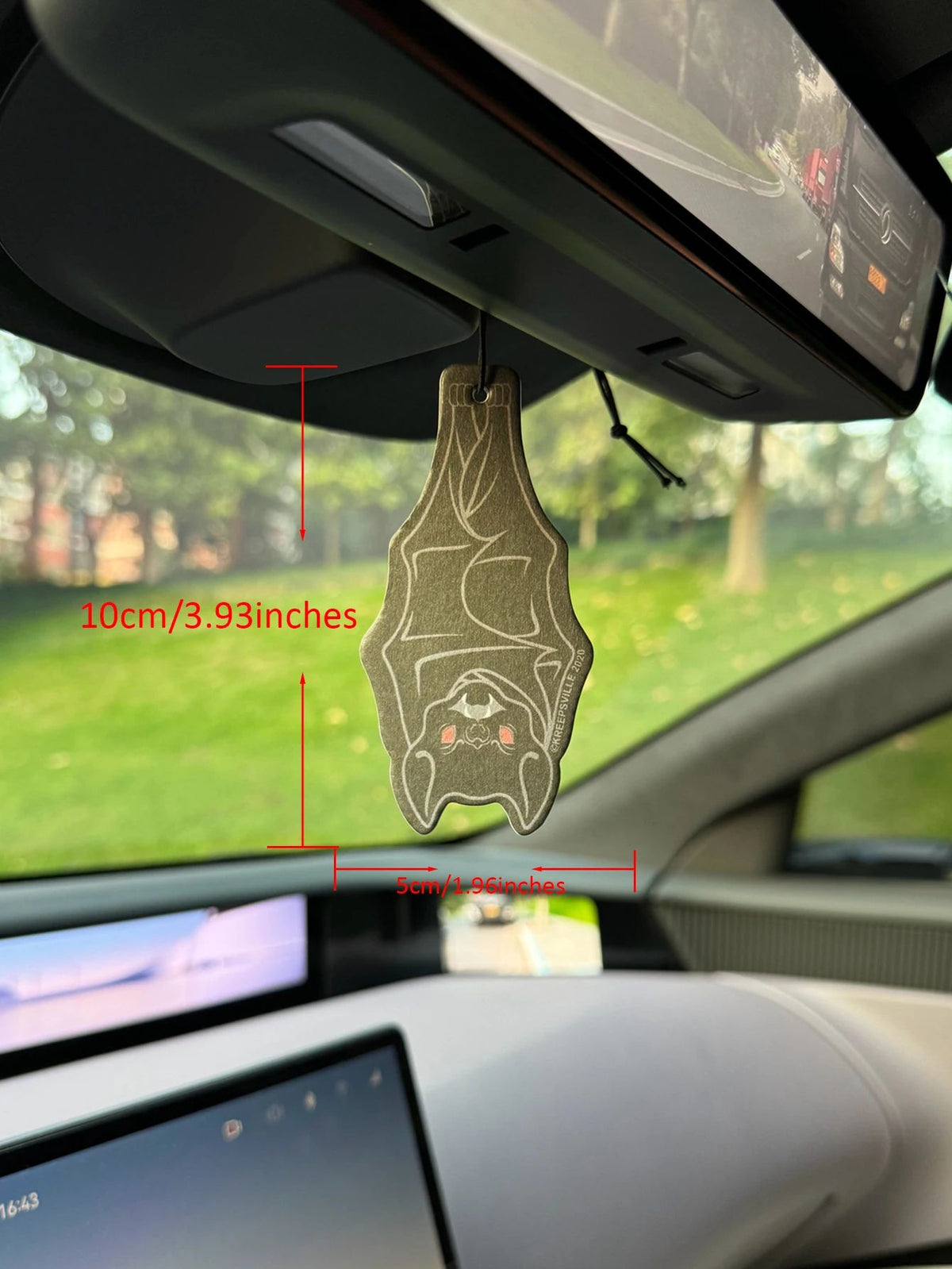 Hanging Bat Air Freshener Pendant | Aromatherapy Scented Paper Design | Long-Lasting Car, Closet & Room Fragrance Accessory