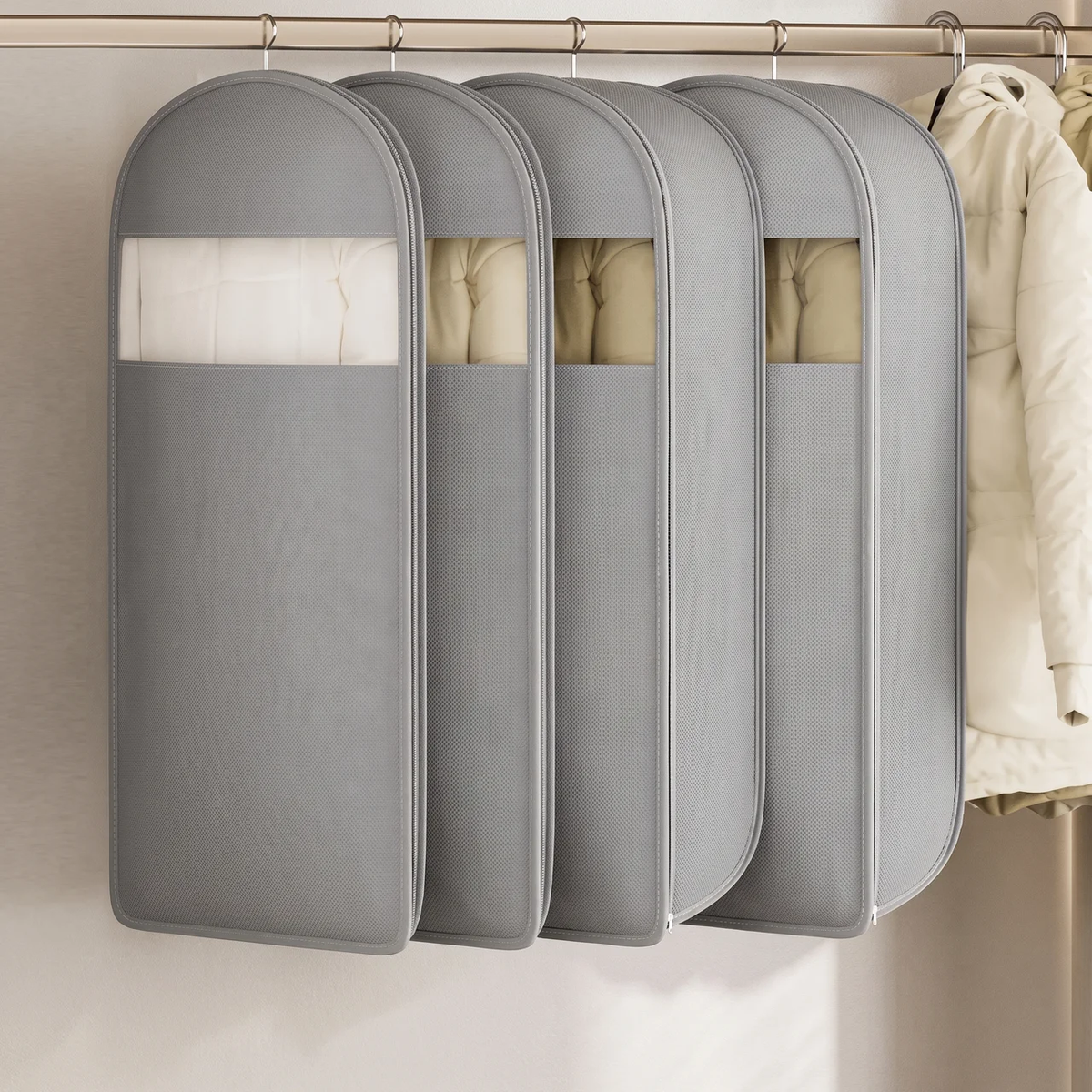 Hanging Clothes Storage | Gusseted Cover, Clear Window