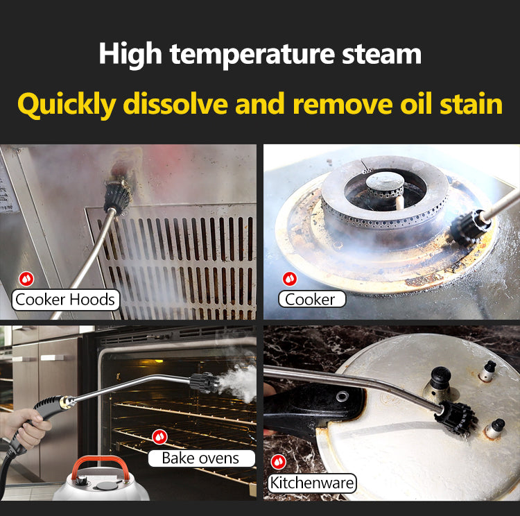 High-Pressure Steam Cleaner 2800W | Chemical-Free Deep Cleaning | For Kitchen, Bathroom, Tiles & Car Interiors