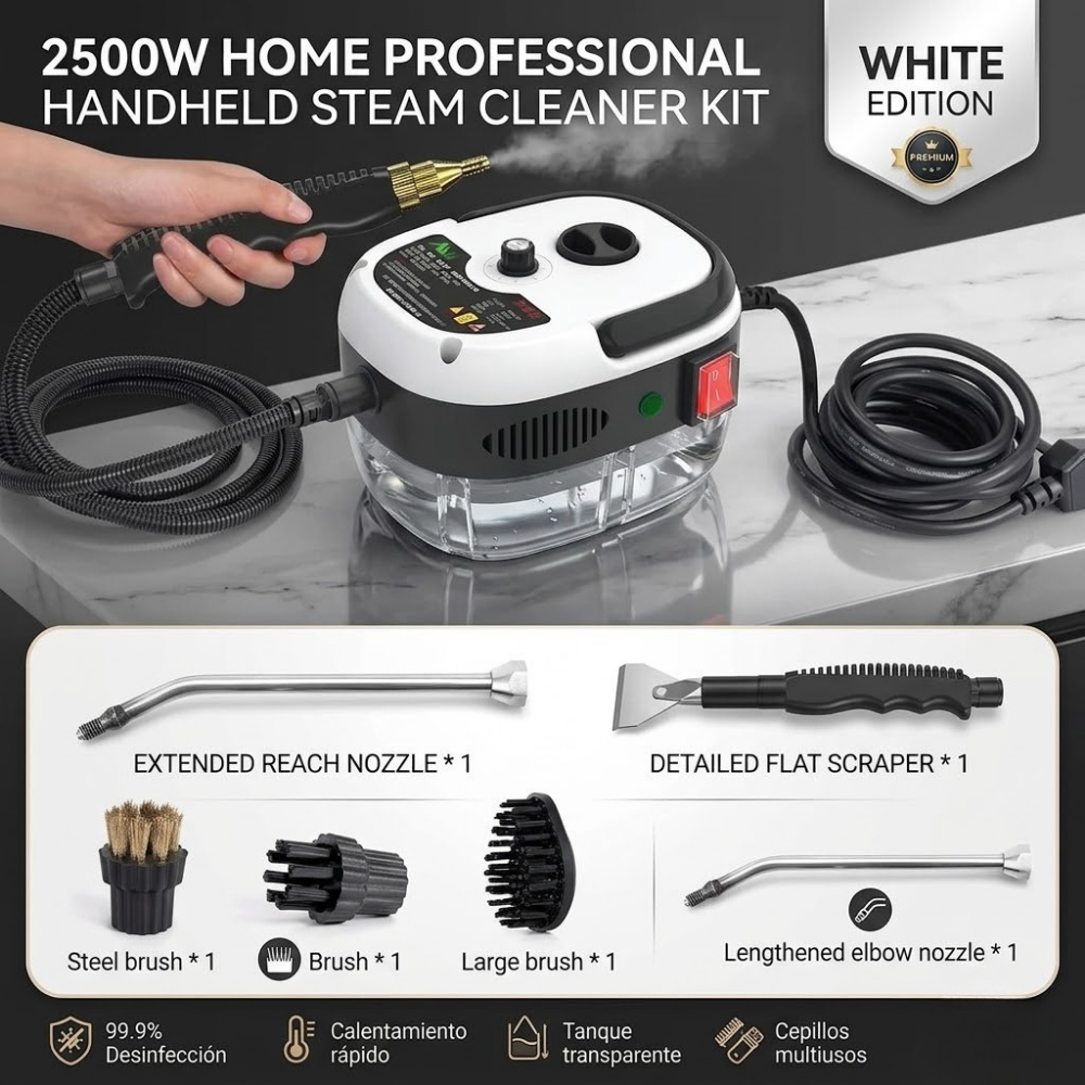 High Pressure Steam Cleaning Tool | All-in-One SteamMaster