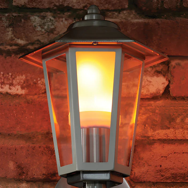 Flame-Flicker Light Bulb PVC 13.8 x 6.5 cm | Yellow or Blue | 4 Lighting Modes, Indoor/Outdoor Use, Fits E27/E26/E22 Sockets 4
