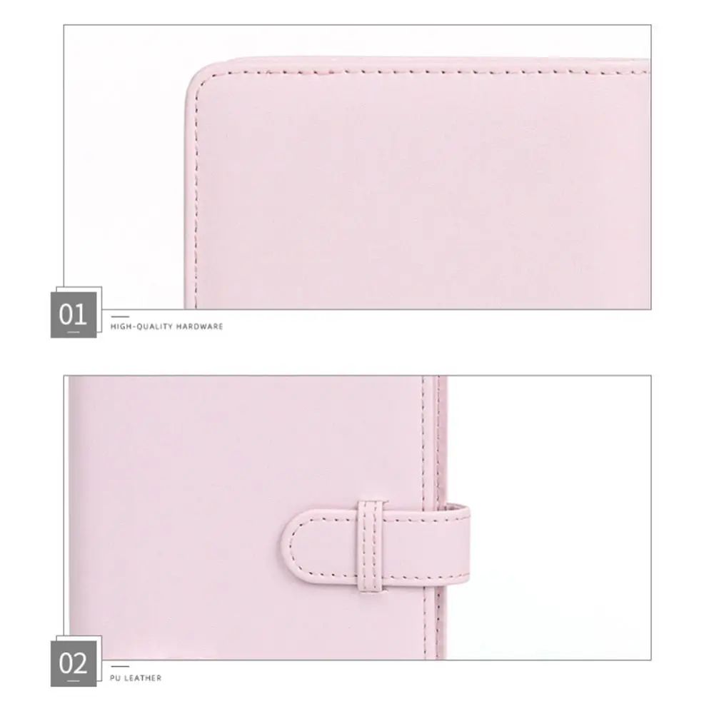 Instax Mini Photo Album PU Leather | 108 Pocket Capacity, Transparent Sleeves | Protects & Organises Instant Prints