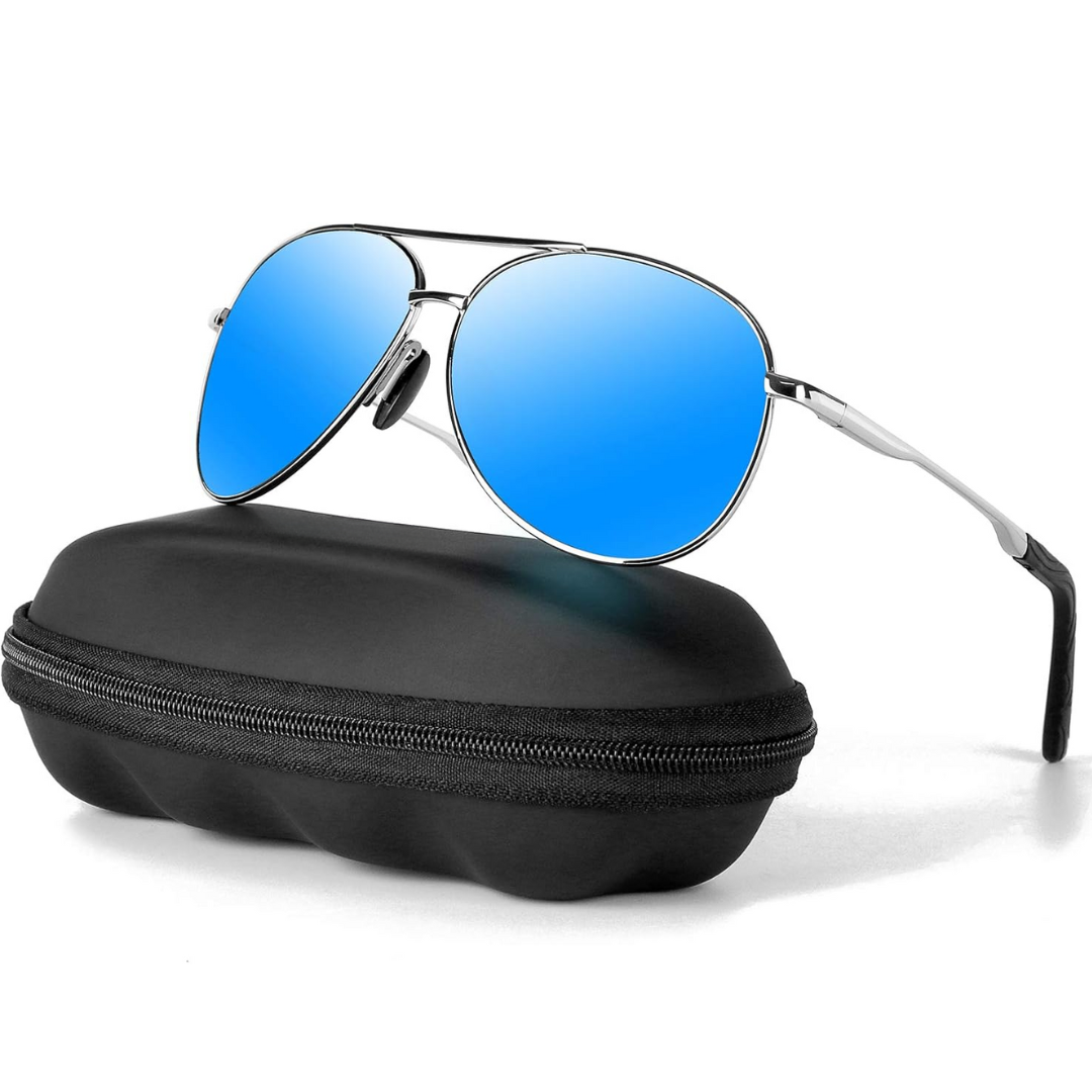 Jack | Polarized Aviator Sunglasses with UV400 Protection - Lightweight Metal Frame
