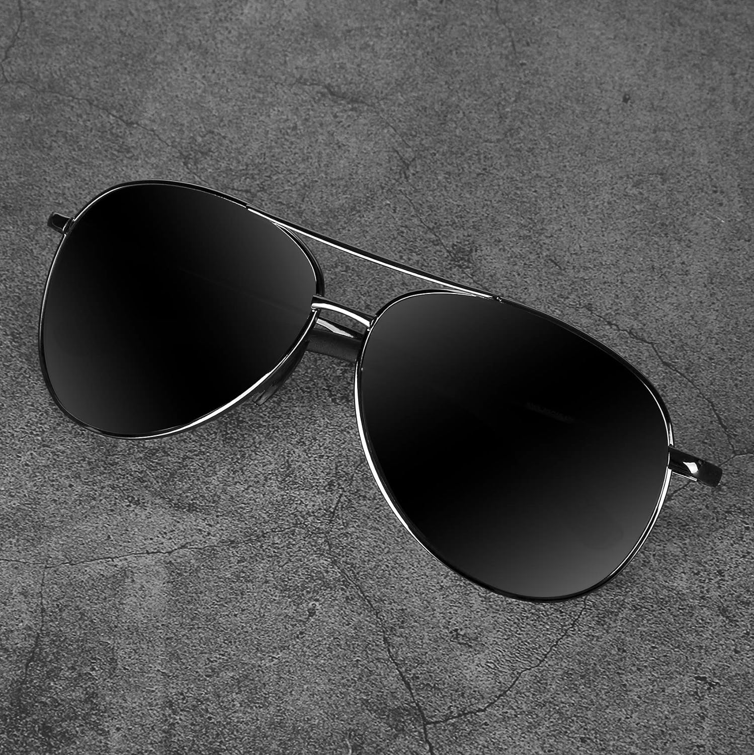 Jack | Polarized Aviator Sunglasses with UV400 Protection - Lightweight Metal Frame