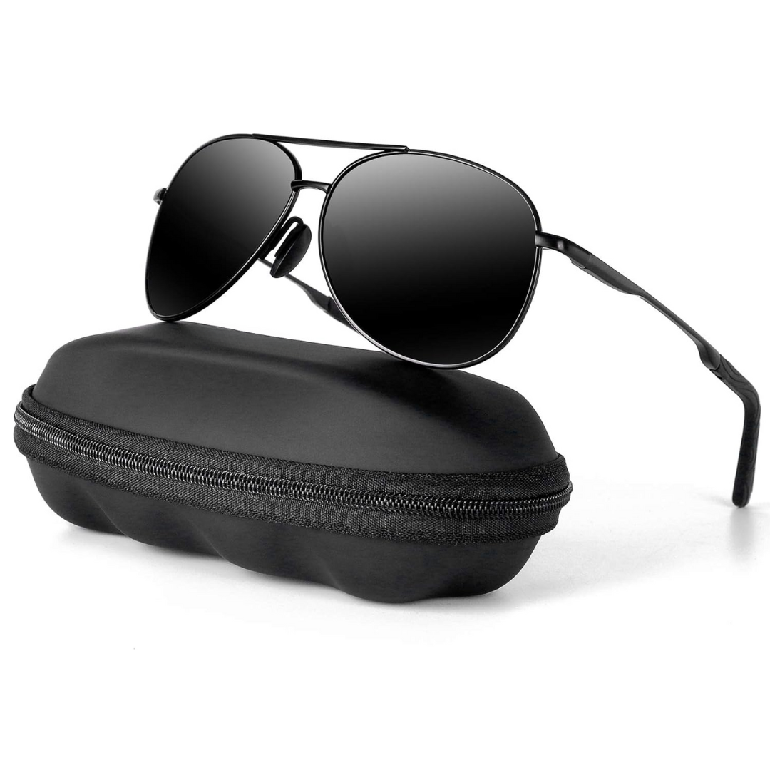 Jack | Polarized Aviator Sunglasses with UV400 Protection - Lightweight Metal Frame