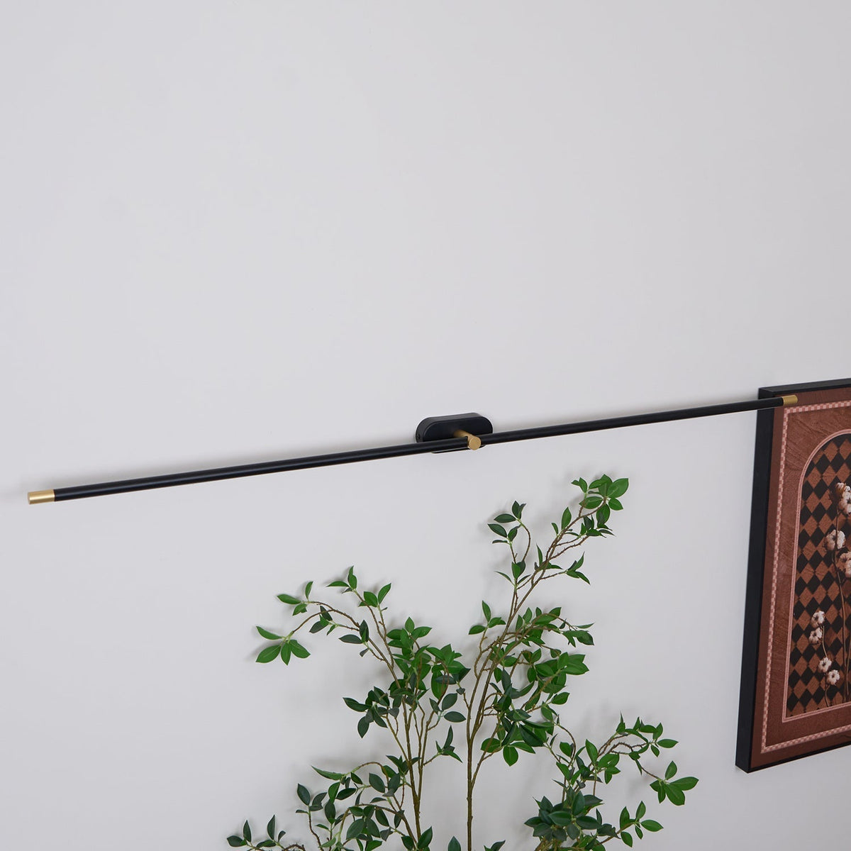 Linear Wall Lamp Metal & Acrylic, 68/98/128 cm | Black or Gold, Warm or Cool White | Integrated LED, Bathroom Safe 16