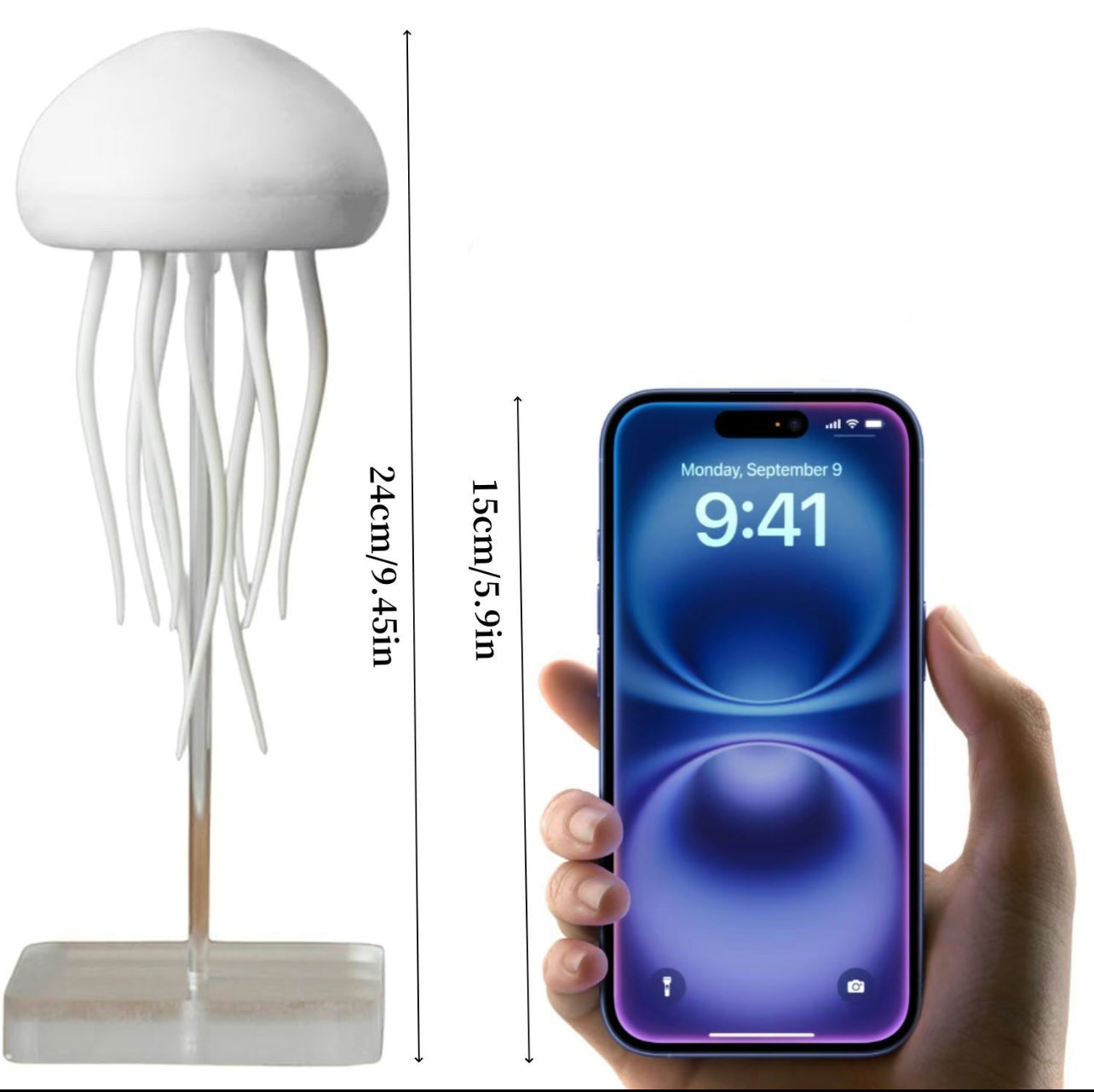 LumiSea – LED Jellyfish Aquarium Lamp with Colour-Changing Mood Light