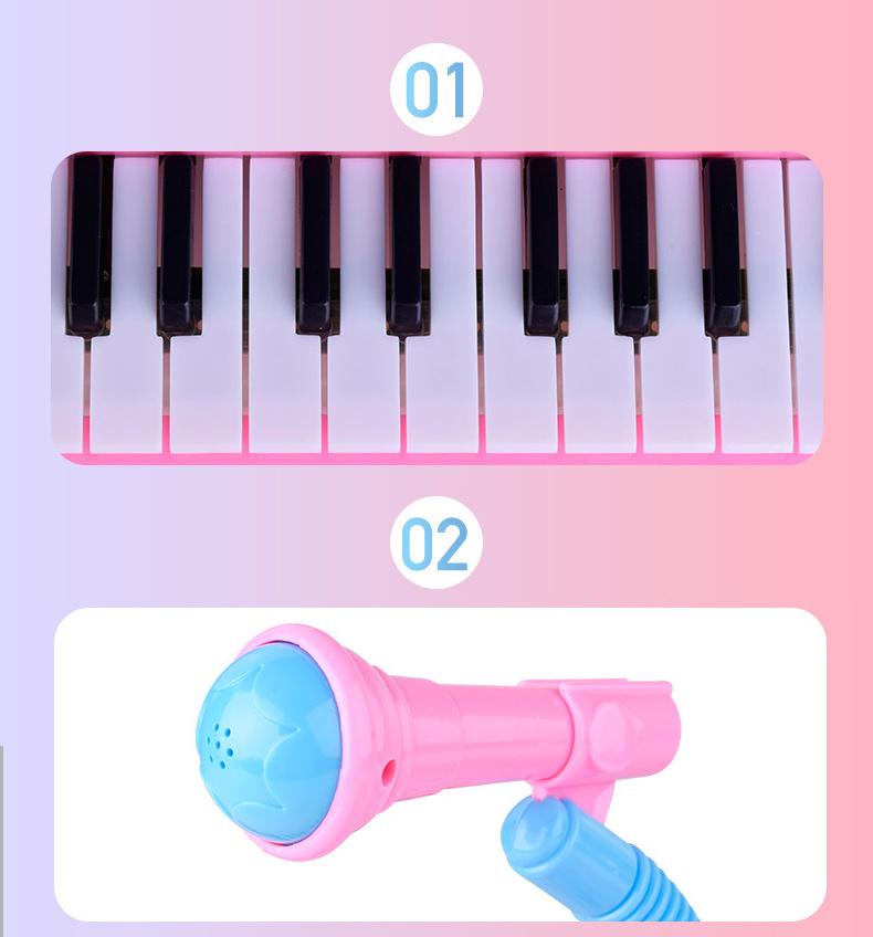 Keyboard Piano Toy Plastic | Interactive Parent-Child Play | Lights, Sounds and Musical Learning for Young Children