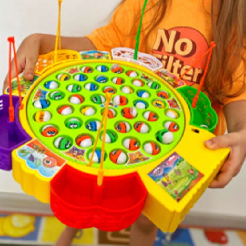 Kids Fishing Game Toy | Battery-Operated Rods & Fish Set | Builds Hand-Eye Coordination, Patience and Focus Skills