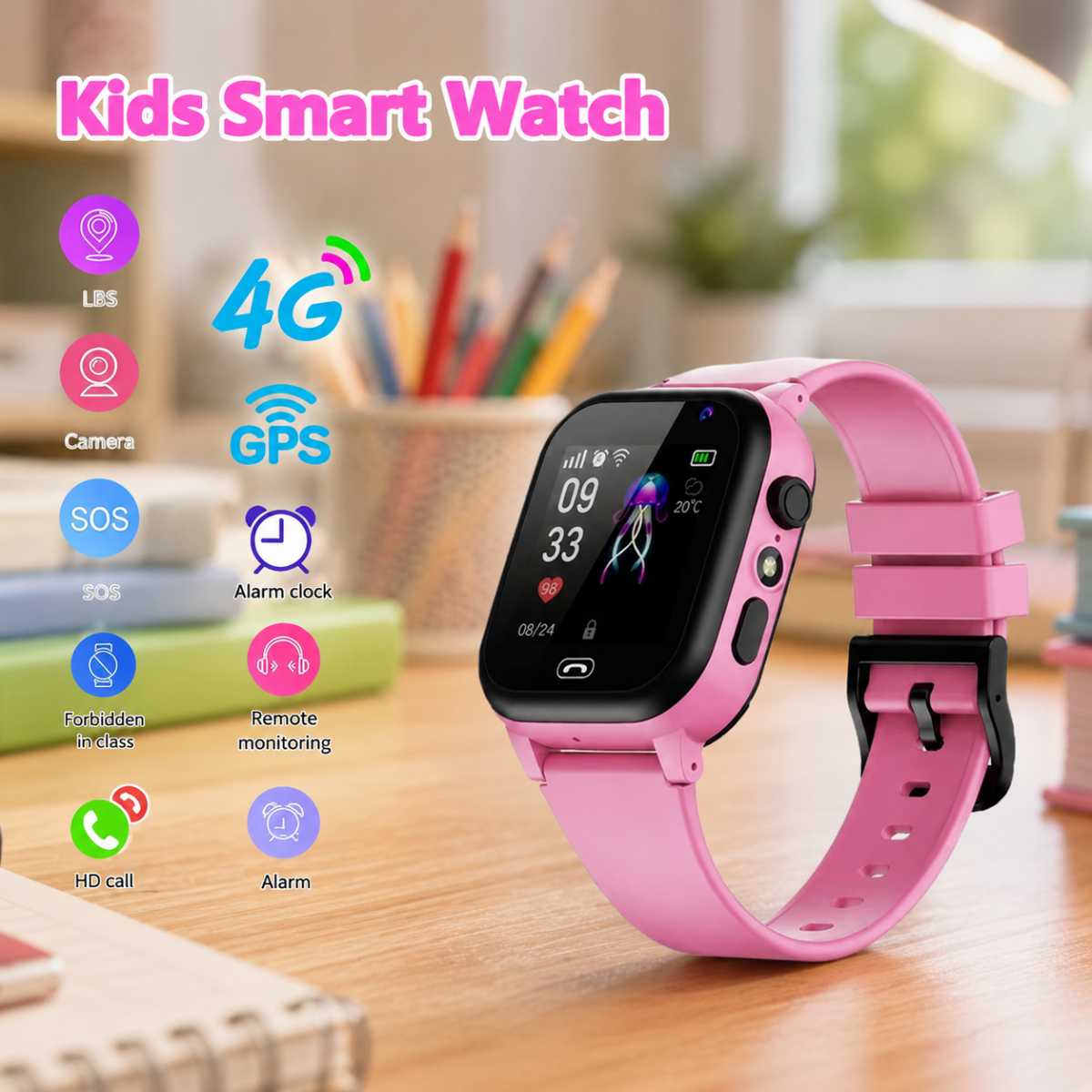 Kid's Smartwatch for Everyday Communication | TrackTot Calls & SOS Watch