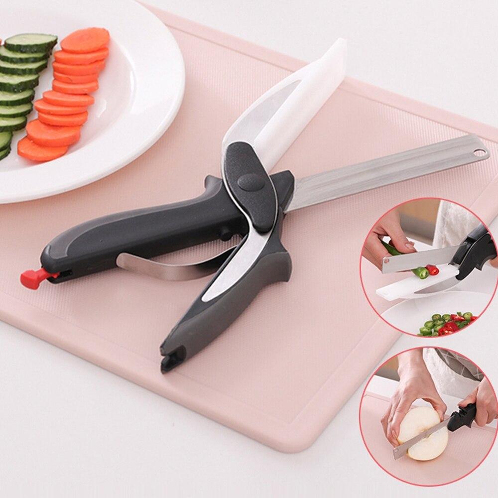 Kitchen Scissors & Cutting Board Set, Stainless Steel Blade | 12.7 cm Blade, ABS Handle | Cuts Meat, Veg & Cheese