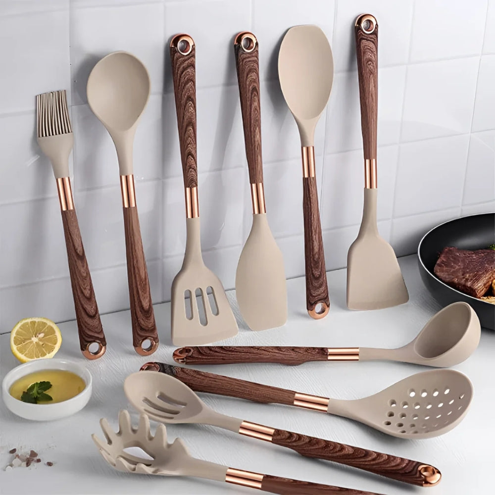 Kitchen Utensil Set, 10 Piece, Heat Resistant, Ergonomic Design 0
