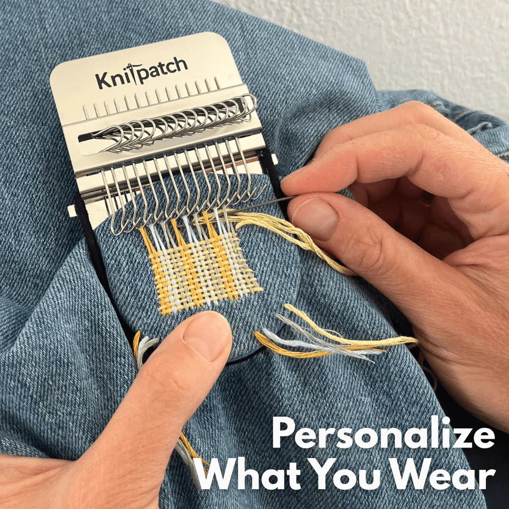 Knit Patcher | Portable Fabric Repair Loom Design