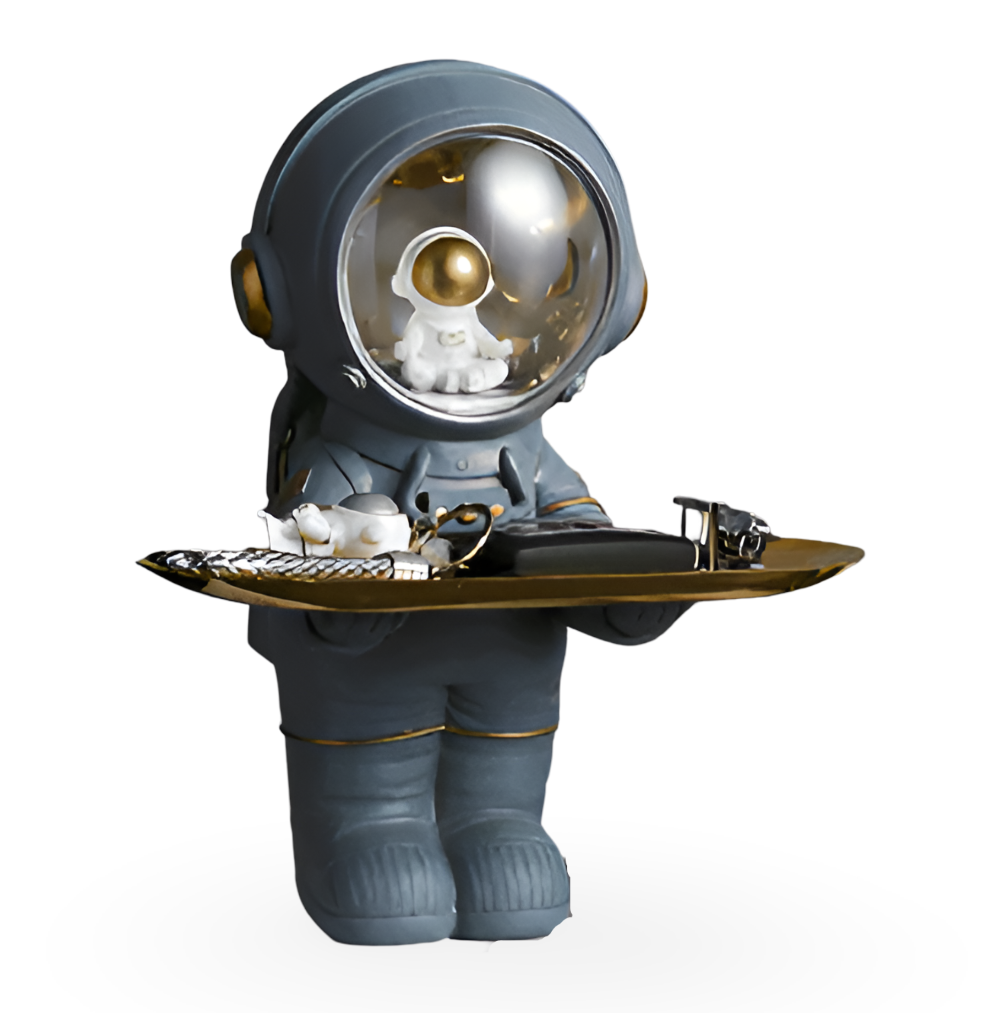 LED Astronaut Organizer For Keys | Lit Helmet And Tray