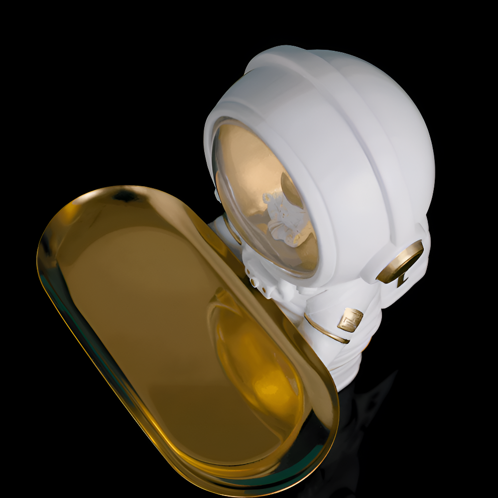LED Astronaut Organizer For Keys | Lit Helmet And Tray