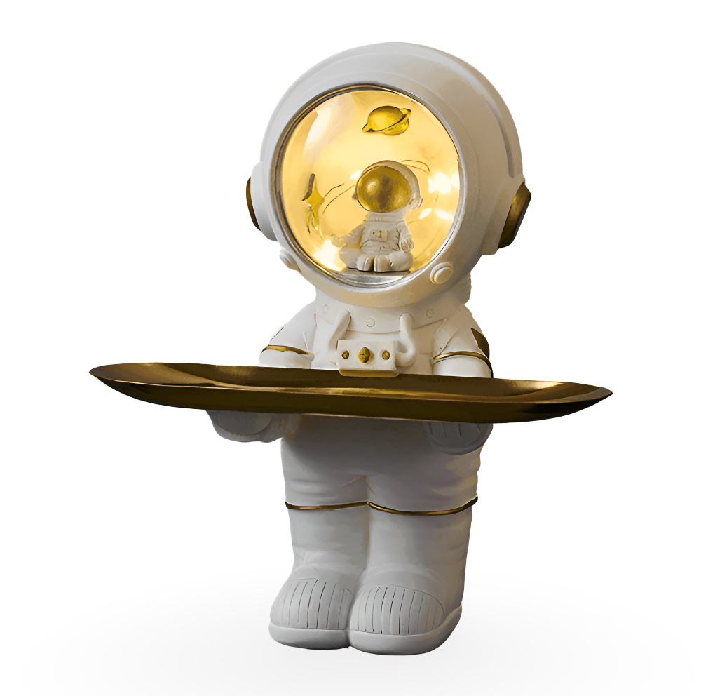 LED Astronaut Organizer For Keys | Lit Helmet And Tray
