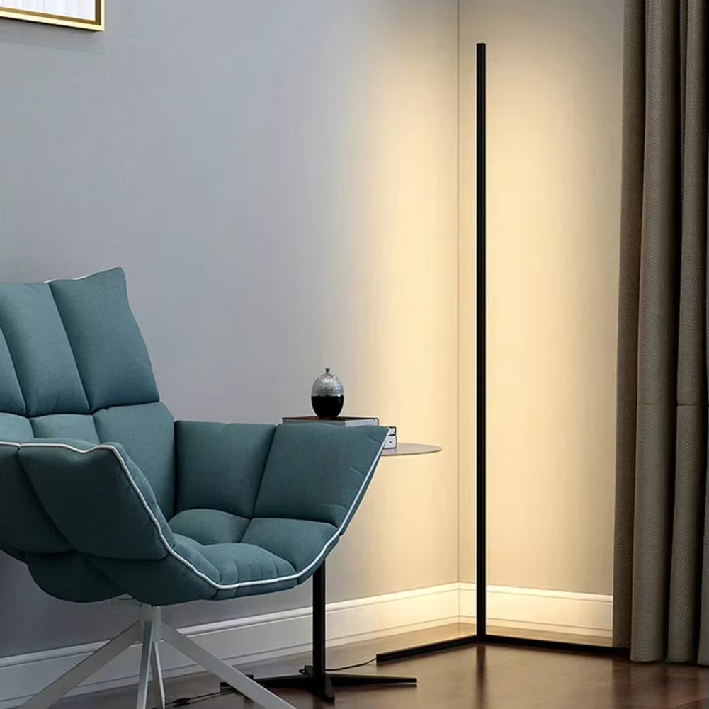 LED Floor Lamp with Remote Control | Dimmable, 3 Colour Temperatures (3000K-6000K) | Corner Mood Lighting, USB Powered