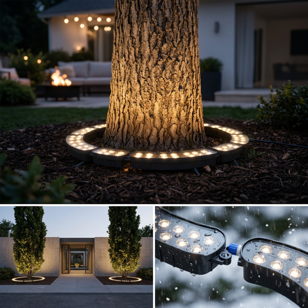 LED Tree Ring Light | TreeShine 360° Outdoor Garden Uplight